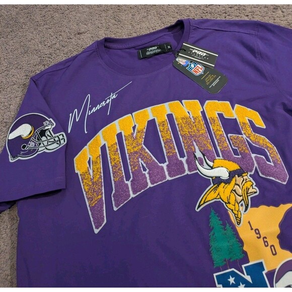 Pro Standard NFL Minnesota Vikings Hometown Collection Purple T-Shirt Men's XL - Picture 3 of 7
